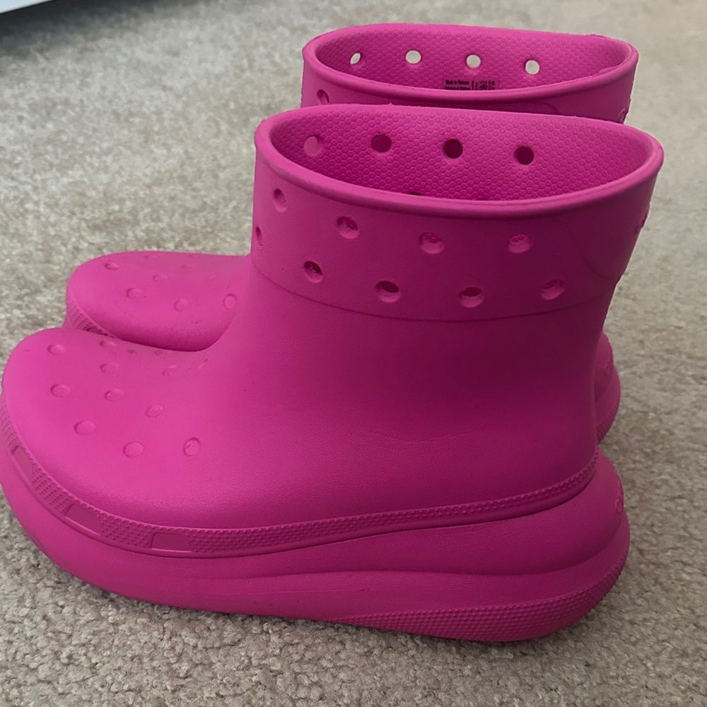 Croc Pink Waterproof Boots